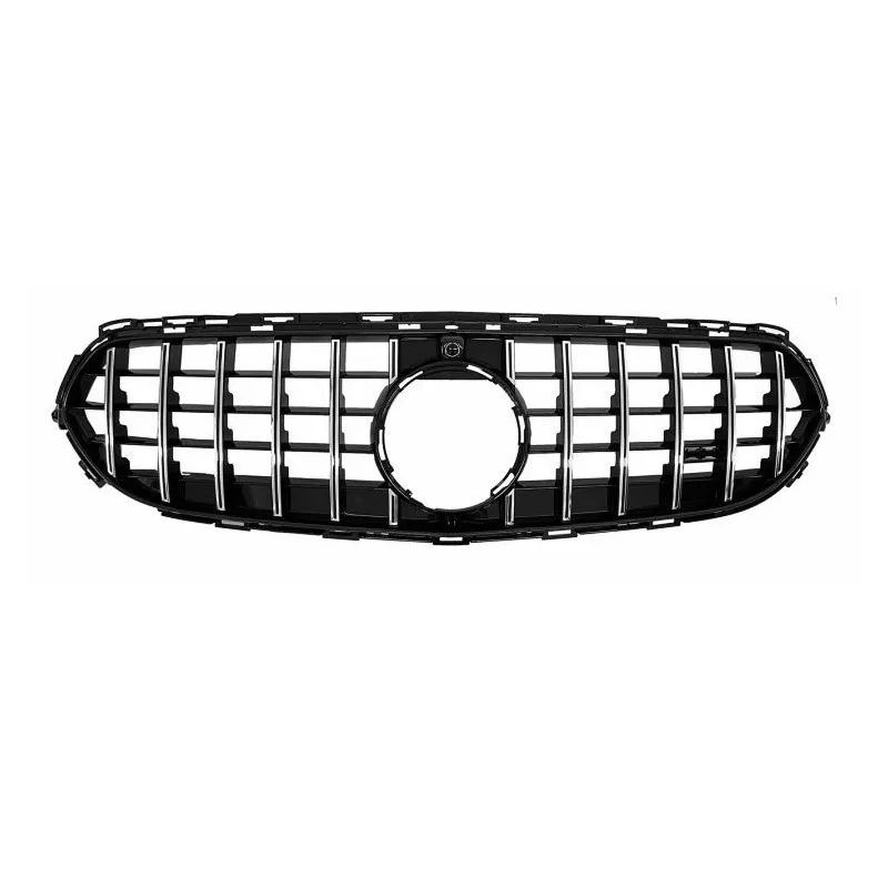 Glossy Black GT R Style Front Racing Grille For Mercedes Benz E-Class W213 E300 E350 E400 2021 Chrome GTR Style Grilles