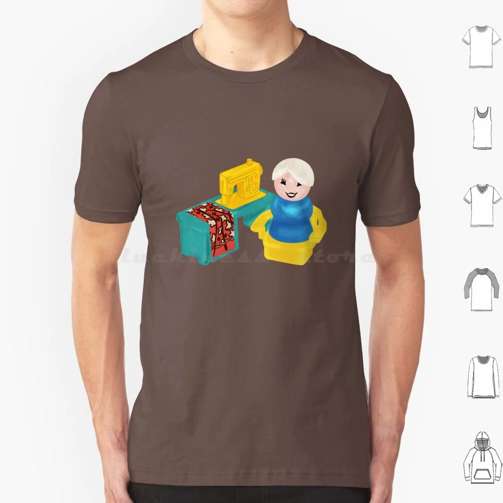 Pessoas costurando t camisa de algodão das mulheres dos homens diy impressão fplp pequenas pessoas pescador preço pequenas pessoas redondas costurar
