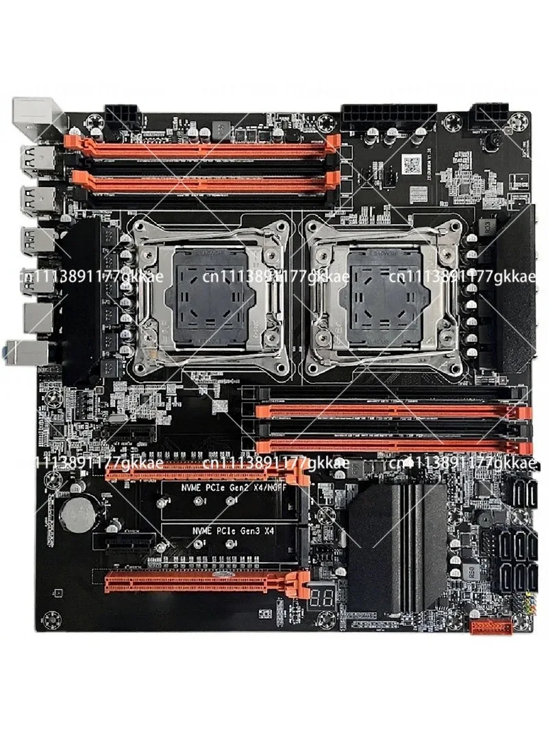 Dual CPU Motherboard LGA2011-3 DDR4 E5 2678 V3 2680 V3 Support 2 Processors ATX Server Board
