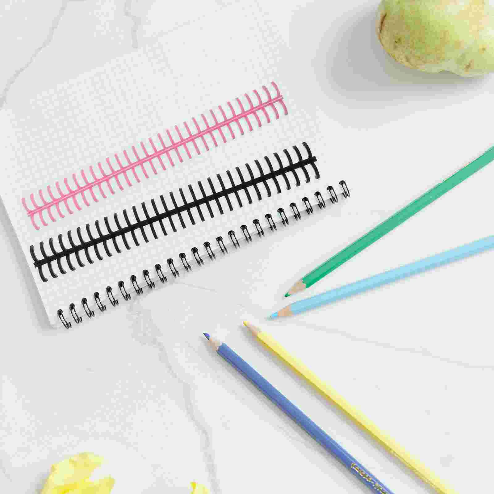 

11 Pcs Plastic Loose-leaf Coil DIY Notebook Binding Spiral Coils Binders Small Removable Bindings Spine High-quality