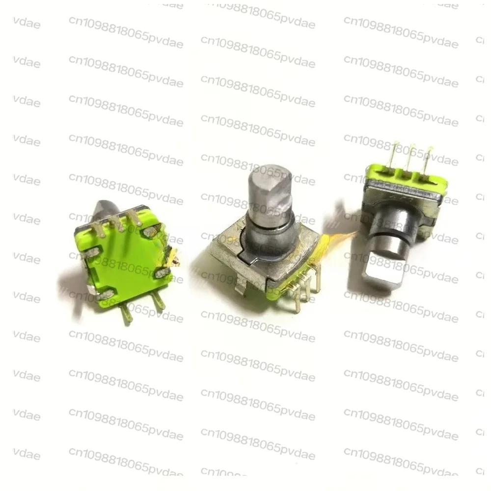 50Pcs/lot EC11 type encoder switch 30 positioning 15 pulse shaft length 12MM vehicle potentiometer