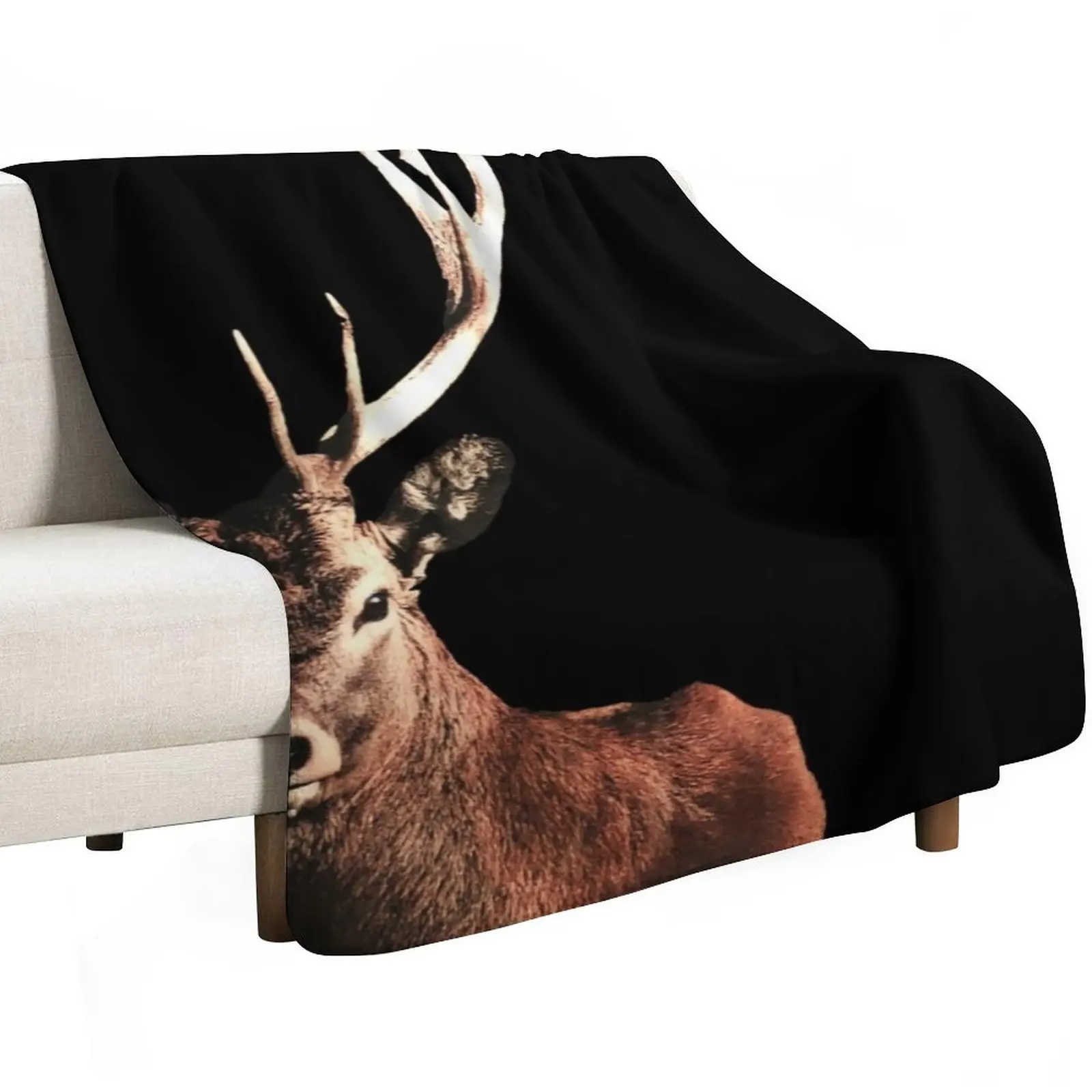 Buff Deer - Lindy Focus Icon Throw Blanket Cute Plaid Summer Beddings Blankets For Bed Kid'S Personalized Gift Polar Blankets