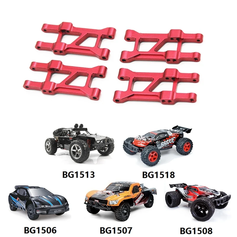 For BG1506 BG1507 BG1508 BG1513 BG1518 Metal Front & Rear Lower Swing Arm Upgrade Accessories 1/12 RC Car Parts