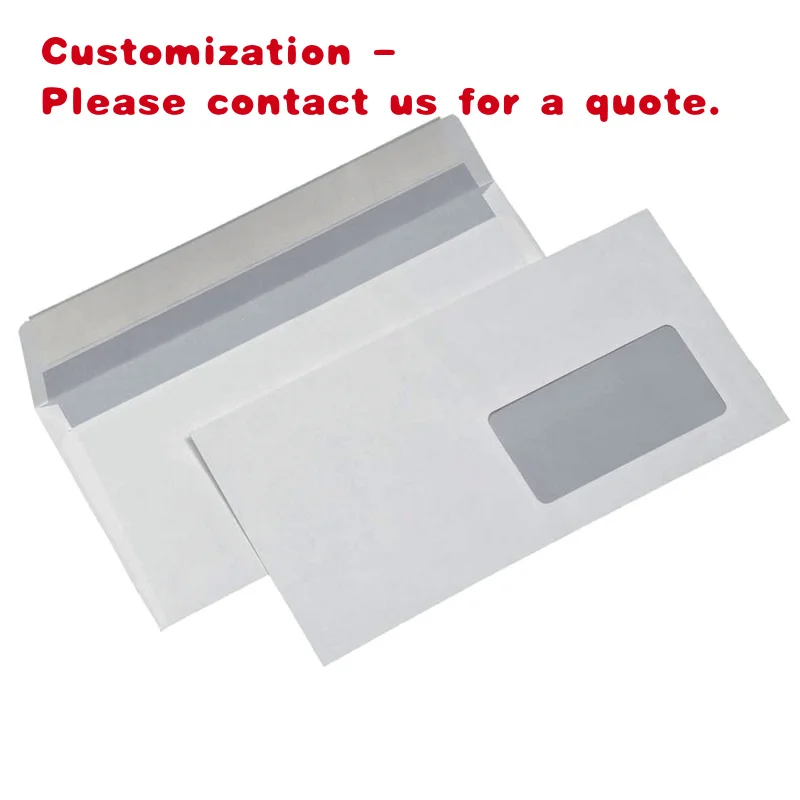 

custom.Envelope with Window and Stripe, 11 x 23