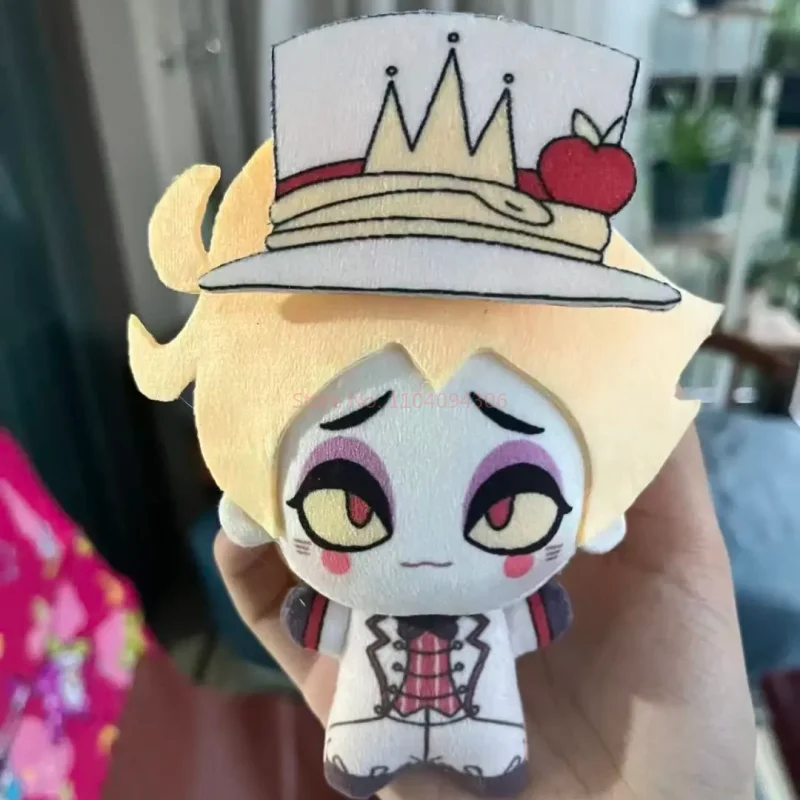 Boneco de Pelúcia de 10cm do Anime Hazbin Hotel, Personagens Sir Pentious, Alastor, Vox, Lucifer, Angel, para Cosplay, Pingente de Mochila, Chaveiro, Brinquedo e Presentes