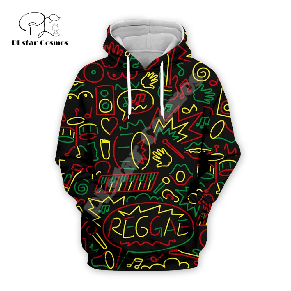 NewFashion Bob Marley Reggae Musician Rastafari Lion Tattoo Vintage 3DPrint Men/Women Pullover Harajuku Casual Jacket Hoodies 21