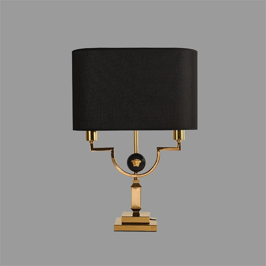 American retro luxury table lamps bedroom study desktop decorative lamp European lamp living room bedside clothing store lights