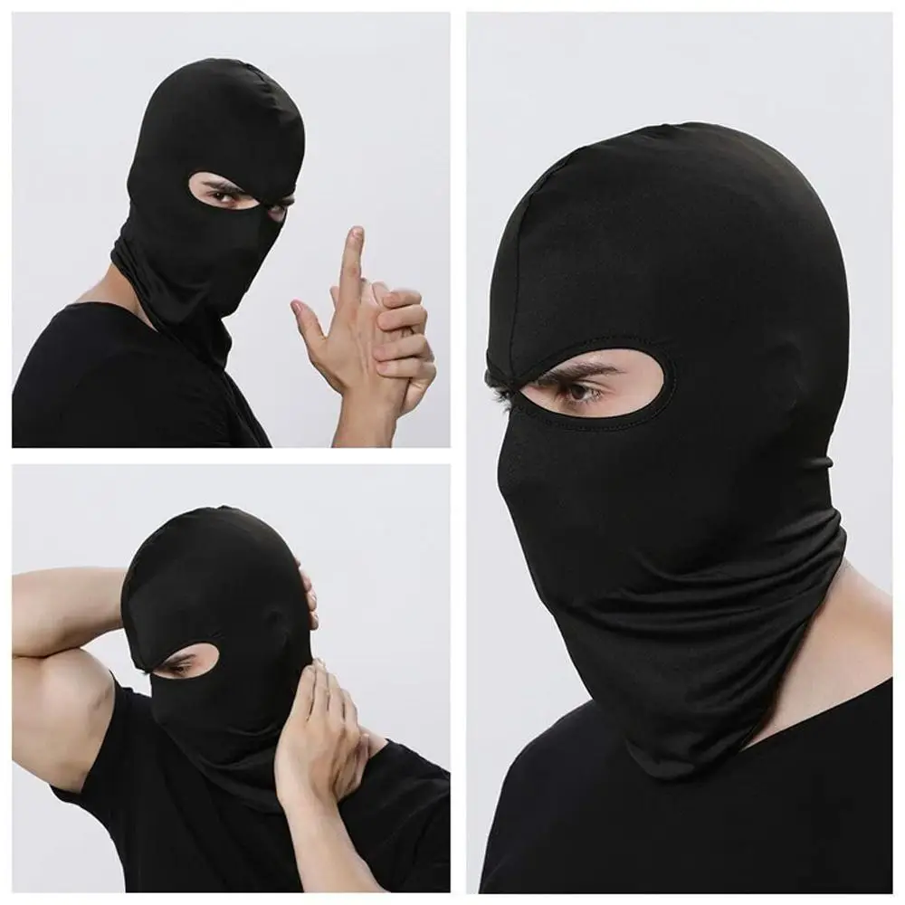 Thin Facial Mask Multifunctional Men And Women Double-Hole Cap Cooling Neck Cover Windproof And Dustproof Mask Sunscreen Mask