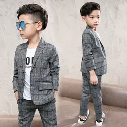 Boys' suit suit spring and autumn new children's long-sleeved casual small suit two-piece suit