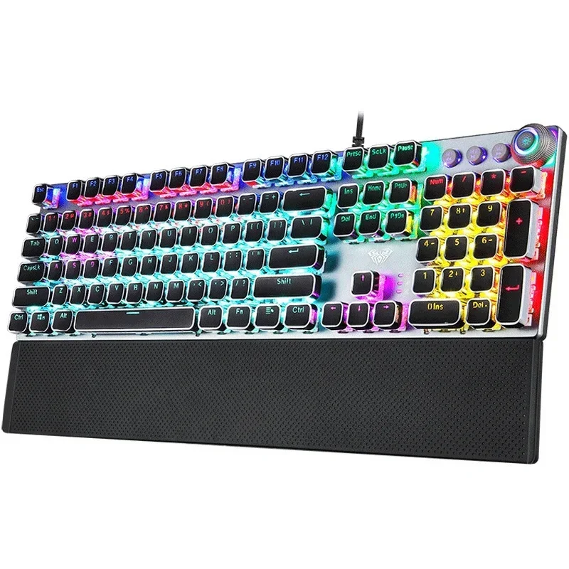 Imagem -06 - Teclado Mecânico Estilo Punk Aula Poison Spider Cabo do Portátil Esports Gaming F2088