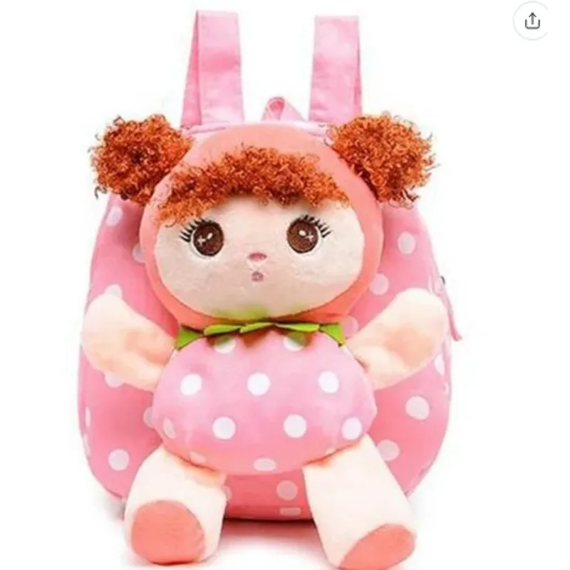 Panda Princesa Mochila para Crianças, Kindergarten School Bag, Book Bags, Doll Toy, Toddler, Girl