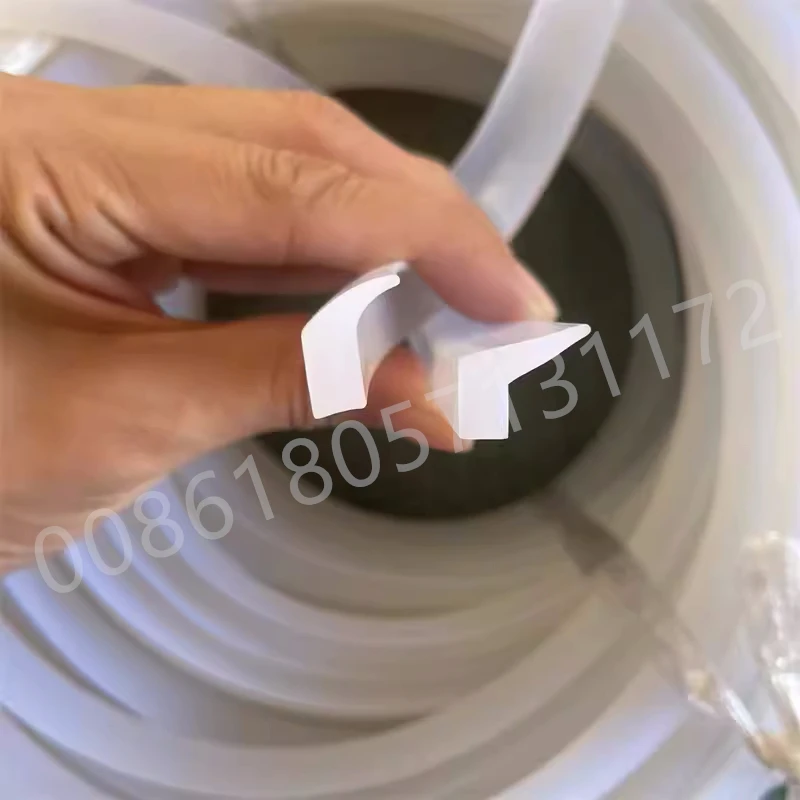 Custom L-Shapesilicone Sealing Strip,Heat-Resistant,Corner Protector,Edge Enclosure,Collision Avoidance Gasket, White Black Grey