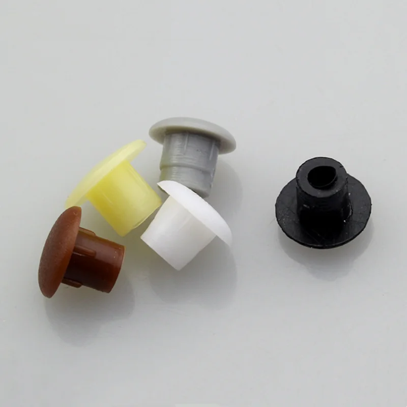 100 Teile/los 5cm Loch Stecker Kunststoff Loch Stecker Möbel Verschönerung Gummi Kappe Stecker Zubehör Schraube Loch Dekorative Abdeckung