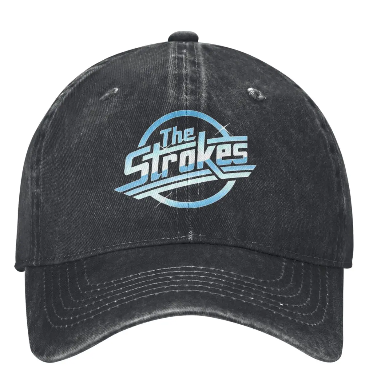 

Джинсовая бейсболка The Strokes с логотипом группы Kpop Rock Hip Hop Dad Hats Весенние женские повседневные солнцезащитные бейсболки для пар