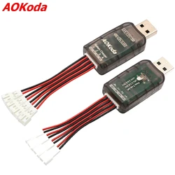 1pcs AOKoda CX405 4CH Micro Multi USB Battery Charger For 1S MCPX/JST Lipo LiHV Battery For RC Helicopter Airplane Model