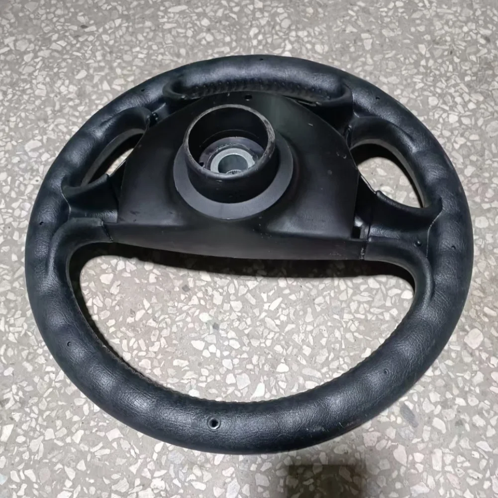 1 قطعة 12.5 بوصة عربة جولف عجلة القيادة: أنيق وسهل التركيب عجلة القيادة البلاستيكية قطع غيار سيارات الغولف الترفيه الرياضي