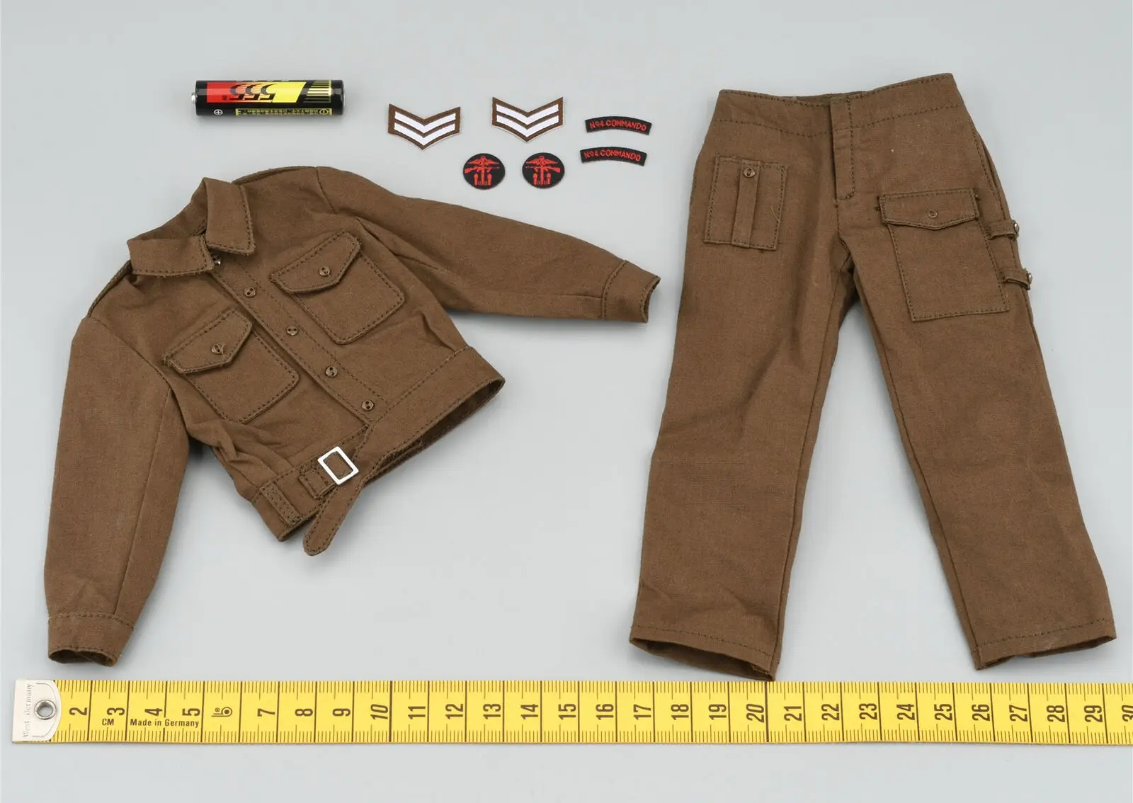 1/6 Scale Soldier Uniform Set Model for 12'' UD9018 WW II British Sniper