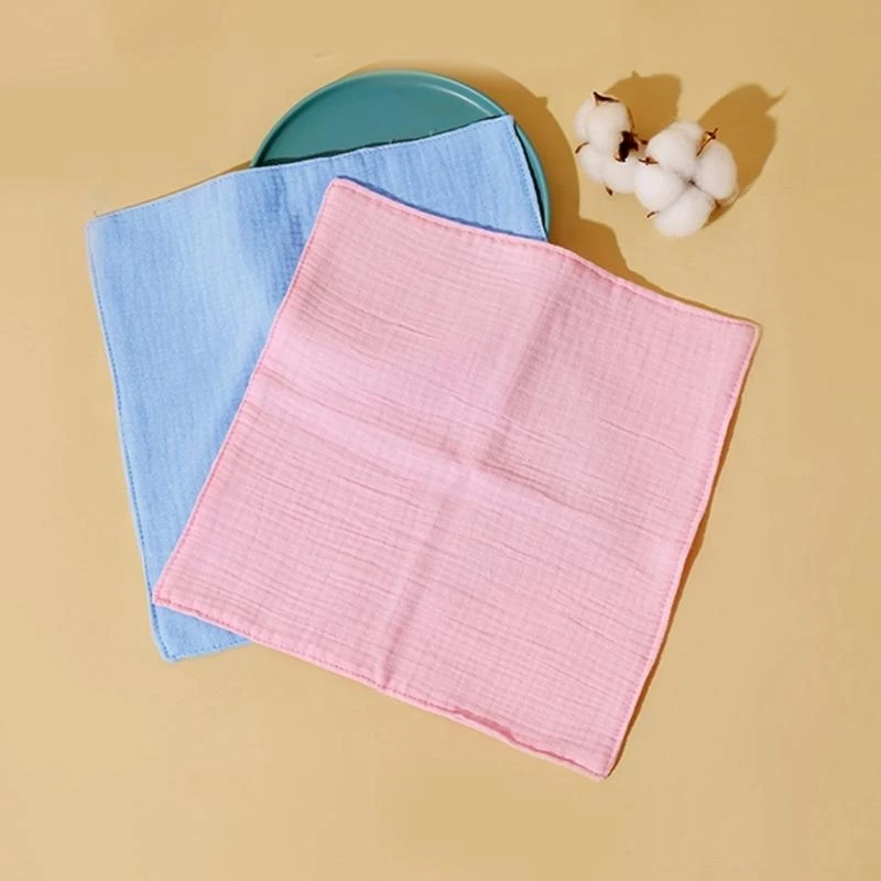 

M76C Small Square Face Towel SalivaTowel Soft Absorbent Baby Newborn Hand Towel