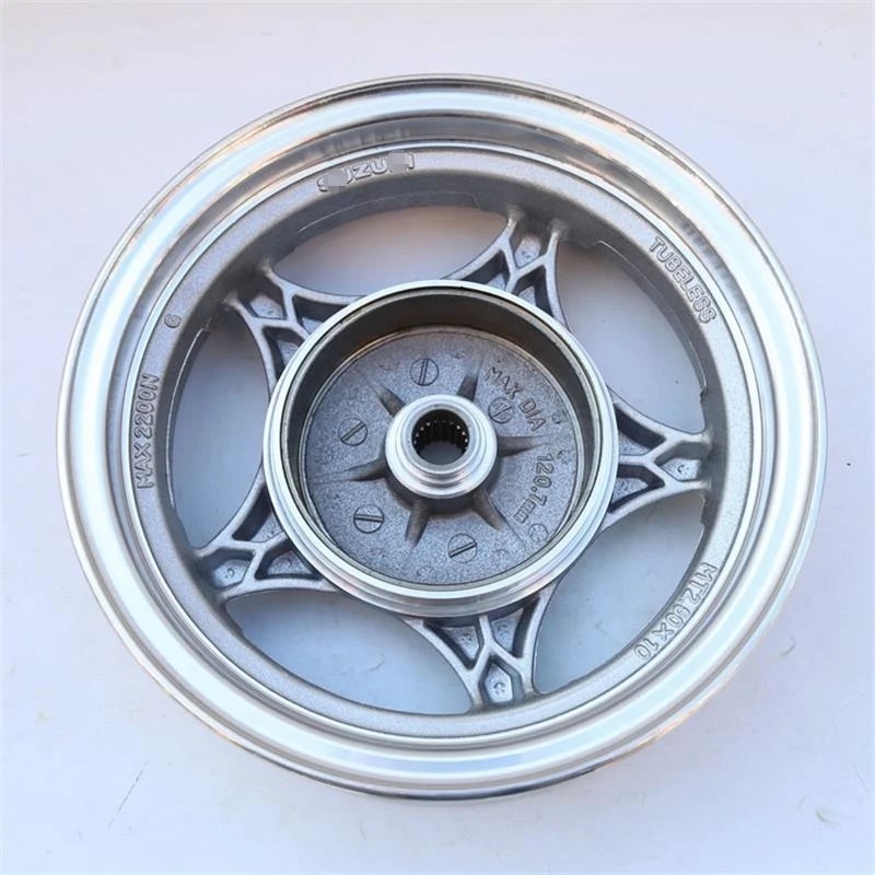 2.50-10 Motorcycle Bicycle Front and Rear Wheels Rim Hub For Haojue Suzuki AN 125 HS125T Neptune 125 AN 125cc  AN125