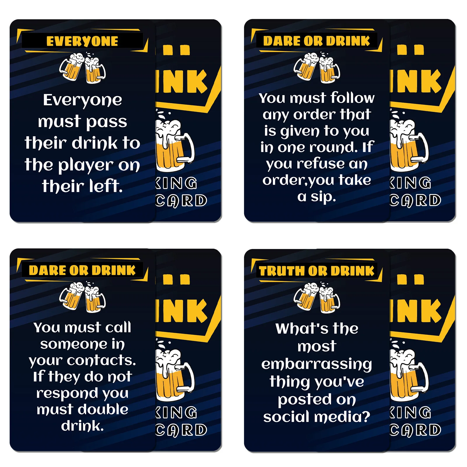 Креативные и визуально привлекательные пивные иллюстрации, разминки настольных игр, необходимые карты для вечеринок и обеденного стола для взрослых