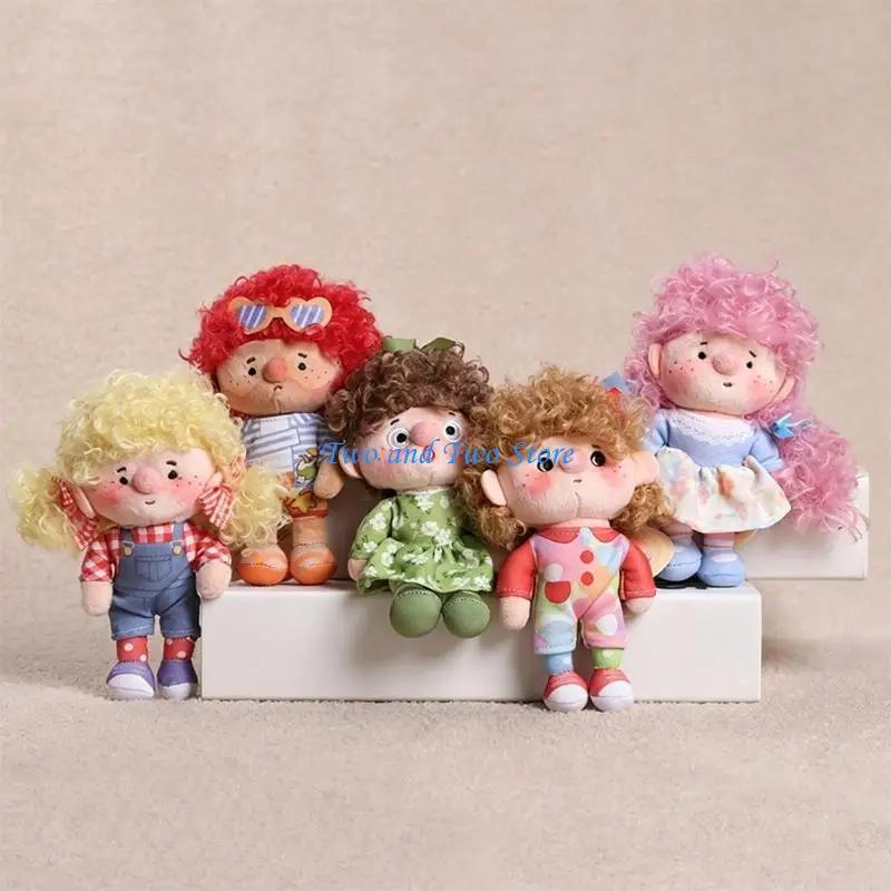HX6F Freckled Character Plush Ring Accessory for