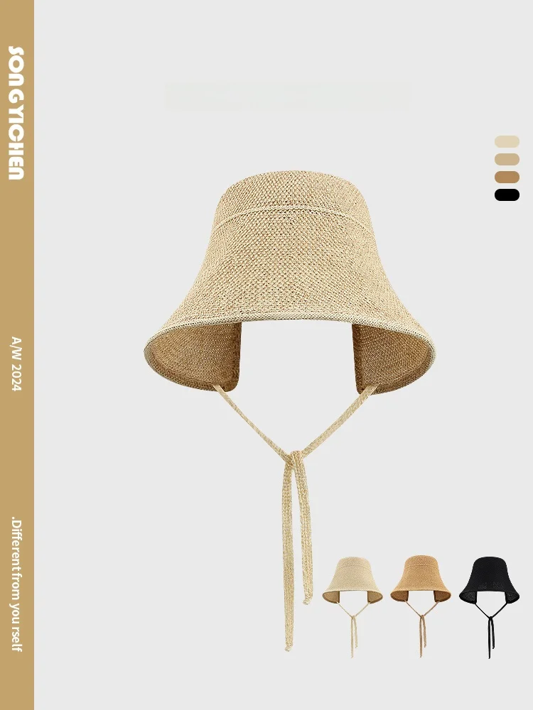 

Summer Sun Protection Wide Brim Fiing Hat Women's Beach Sandals Cap Ele Sle Travel Hat Sunguard Casual Faion Accory