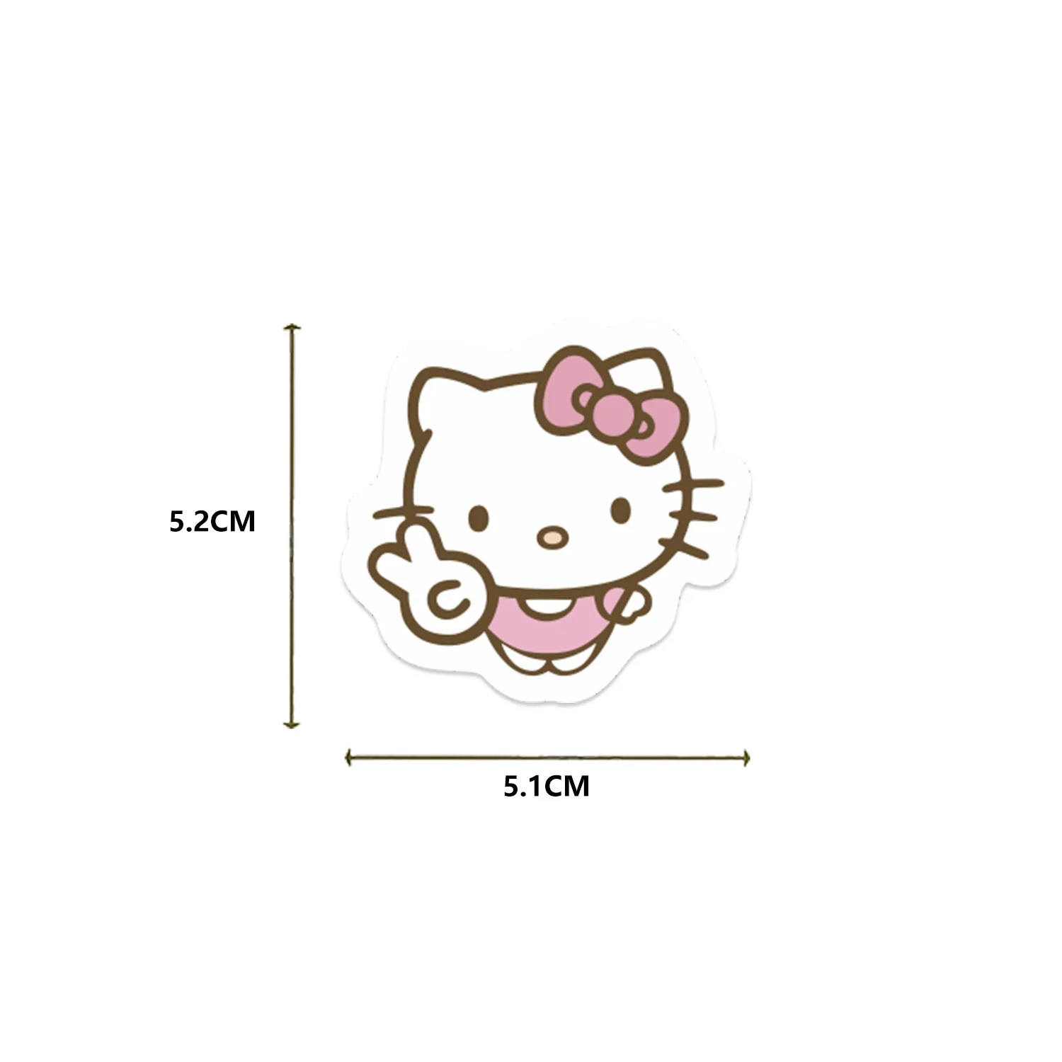 

85PCS Sanrio HelloKitty Cartoon Sticker DIY Decoration PVC Mobile Phone Case Waterproof Skateboard Notebook Graffiti Toys Gifts