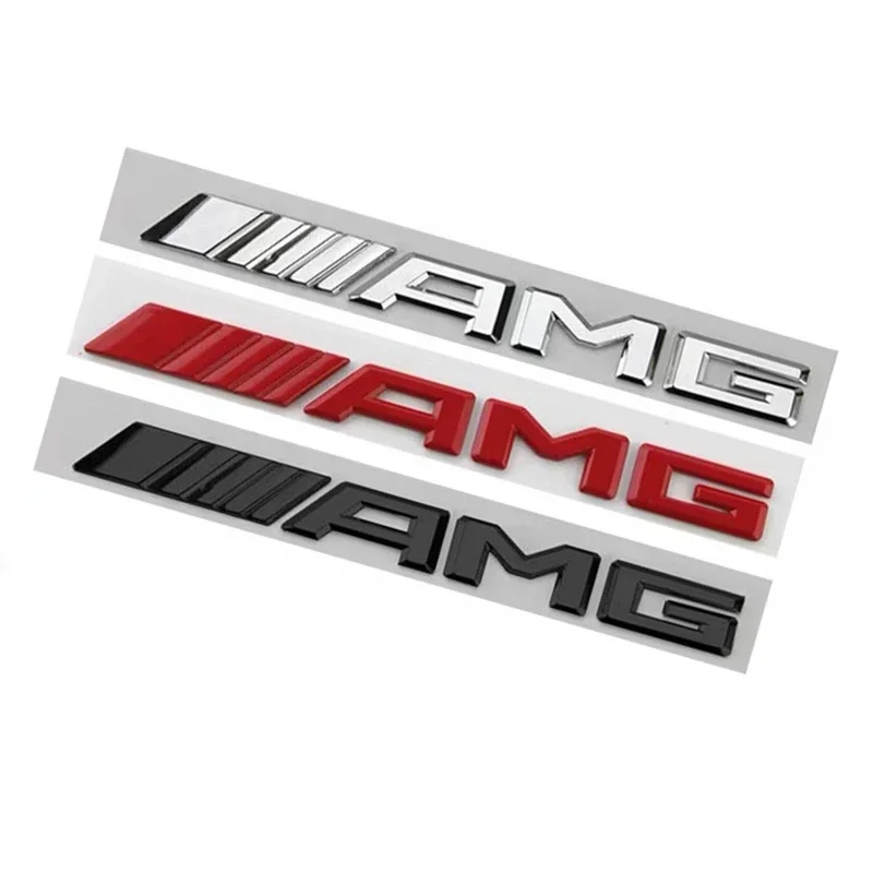 سيارة معدنية ثلاثية الأبعاد شعار الرسالة الخلفية الجذع ملصق لمرسيدس بنز AMG C E S GLE CLC الفئة W204 W203 W205 W124 W221 W213 W212