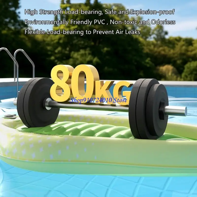 77hd Presiona prensa PRESIÓN Padena agua inflable Non Slip Gips Accesorio natación portátil