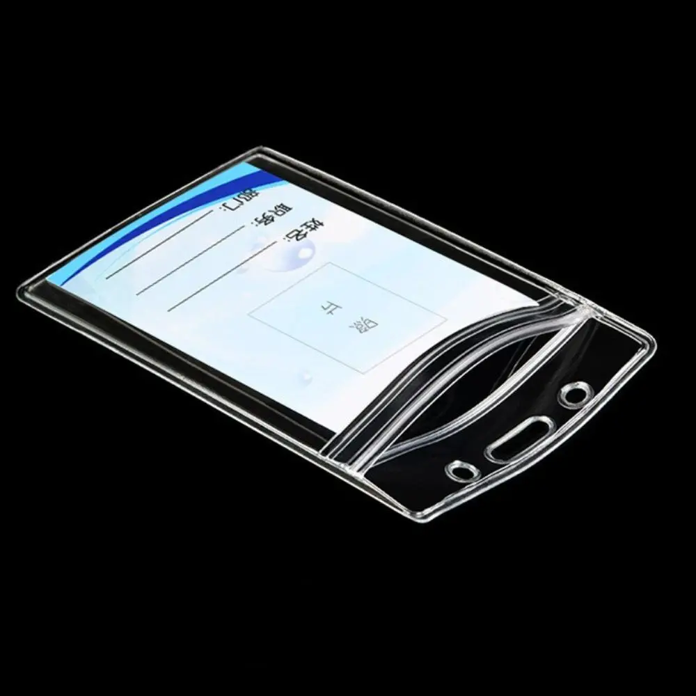 

PVC Bus Card ID Credit Card Access Card Bank Card Office Supplies Work Card Protection Cover Badge Holders Work Card Holder