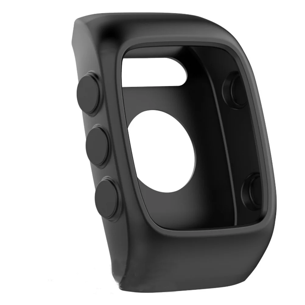 

Black Silicone Band Cover for M400 M430 Protective Watch Case Radian Custom Fit No Need Remove Watch Cover