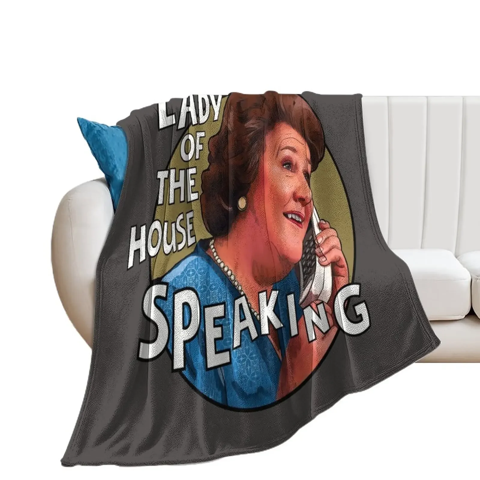 Hyacinth Bucket Keeping Up Appearances Throw Blanket Sofa Throw valentine gift ideas Blankets