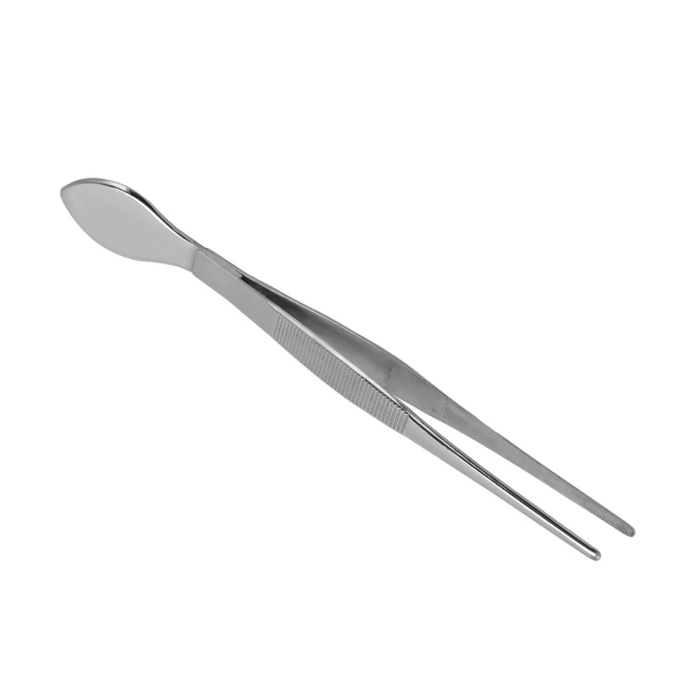 2PCS Stainless Steel Bonsai Tweezers Straight Tips Serrated Tips Plant Tweezers Rake Tip Curved Tip Long Tweezers Plant Care
