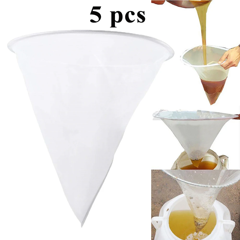 Нейлоновый фильтр для меда, очищающая сетка 150 конической формы, сетка для удаления мусора и воска, фильтрационный фильтр, пчеловодство Нейлоновый фильтр для меда, очищающая сетка 150 конической формы, сетка для удаления мусора и воска, фильтрационный фильтр, пчеловодство