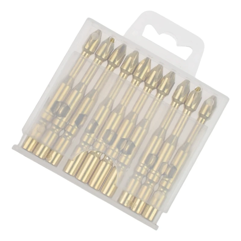 

10Pcs 5mm/6mm Impact Screwdriver Bit Antislip Crossing Head Strong