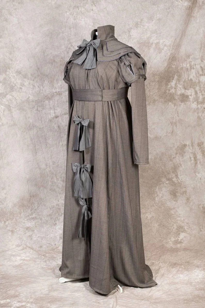 فستان ريجنسي ليوم الصباح الفيكتوري الجورجي دوقة المشي زي القرون الوسطى جين أوستن بعد الظهر حفلة الشاي الكرة ثوب