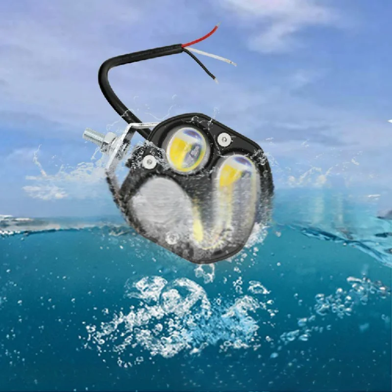 자동차 개조 조명 아마존 인기 판매 3인치 LED 작업등 노란색-흰색 이중 색상 하향등/상향등, 전문가용 스포트라이트