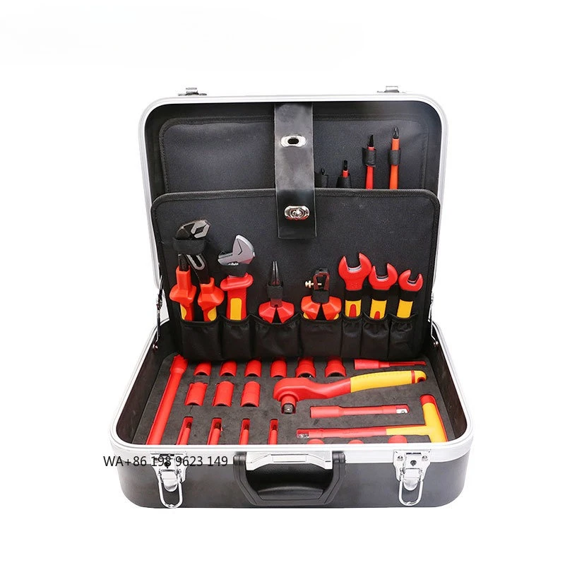 IEC60900 Standard 42Pcs Insulated Tool Set VDE 1000V & GS Certified Safety Hand Tools For Electrician Electrical Working