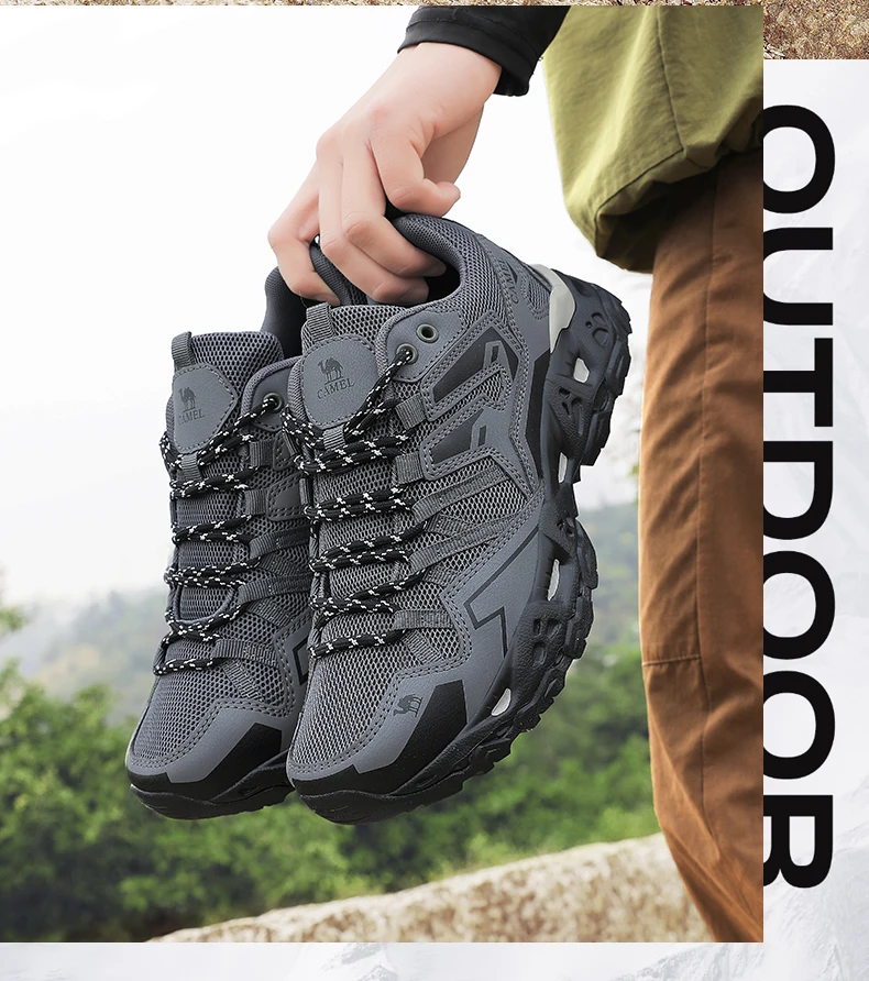 Herren Damen Wanderschuhe Outdoor-Sneaker Jogging Atmungsaktive Rutschfeste Sportschuhe Camping Training Trekking Klettern Trail-Schuhe – Detail 3