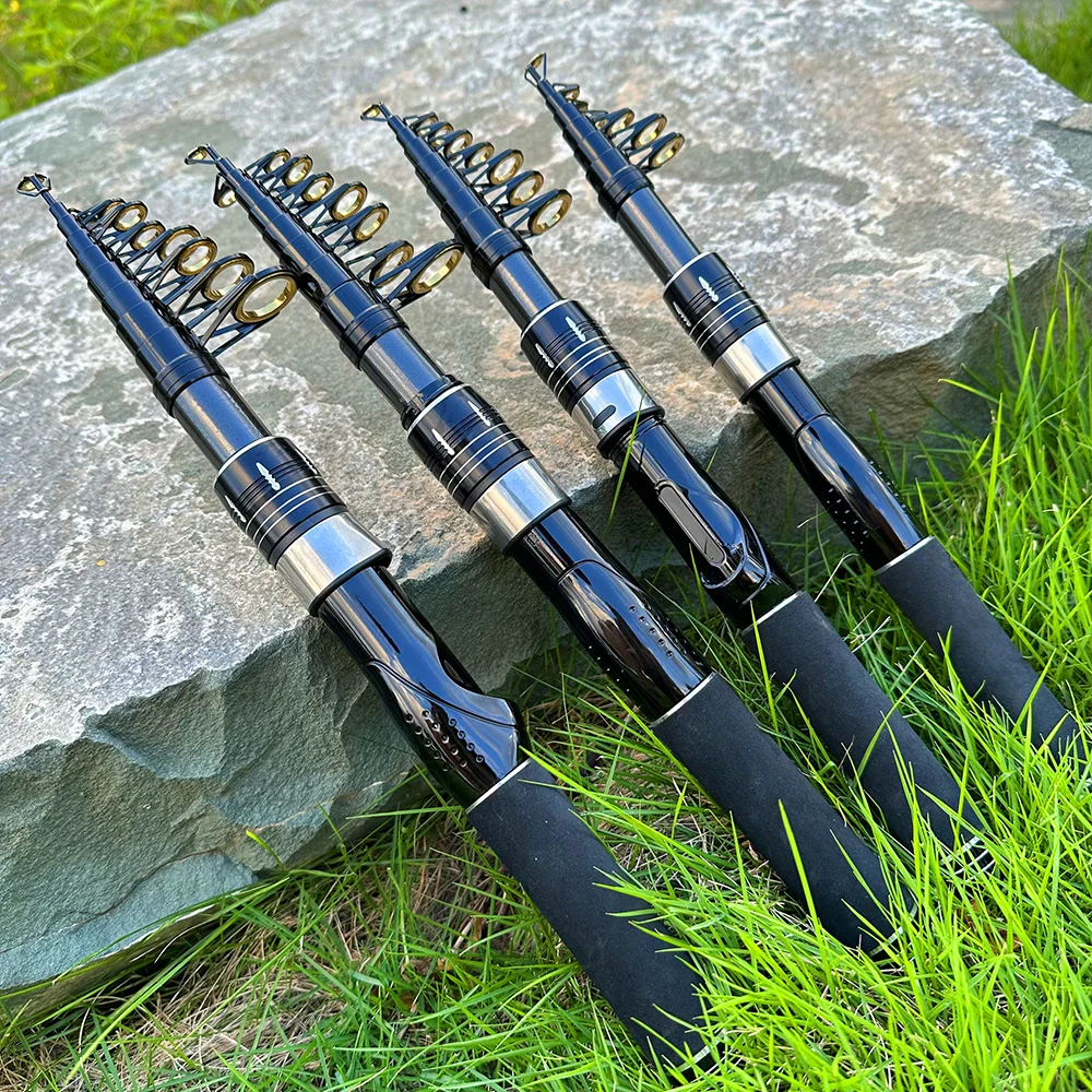 Teleskop Köder Angelrute 1,5 M-2,4 M Carbon Spinning Meer Pol Süßwasser Salzwasser Angeln Ausrüstung Pesca Angeln zubehör – Detail 15