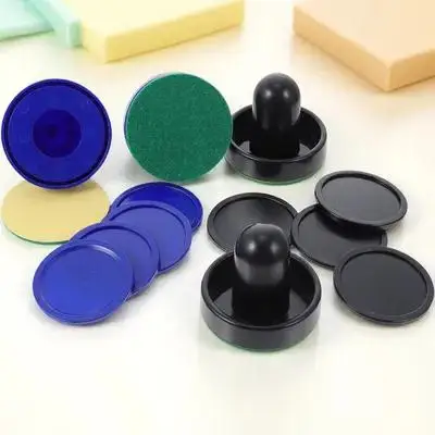 2er-Set Air Hockey Pushers Pucks Set Ersatzteile für Zimmer Langlebiges Hockey-Zubehör Kunststoff-Paddel-Schieber-Set