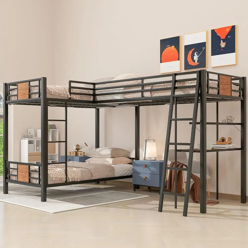 Metal Triple Bunk B…