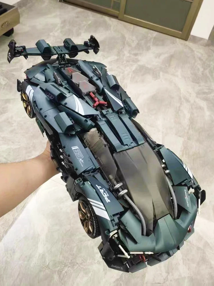 

MOC высокоскоростной технический городской автомобиль с дистанционным управлением, строительные блоки, игрушка в подарок для детей - гоночная модель автомобиля Tech-Savvy