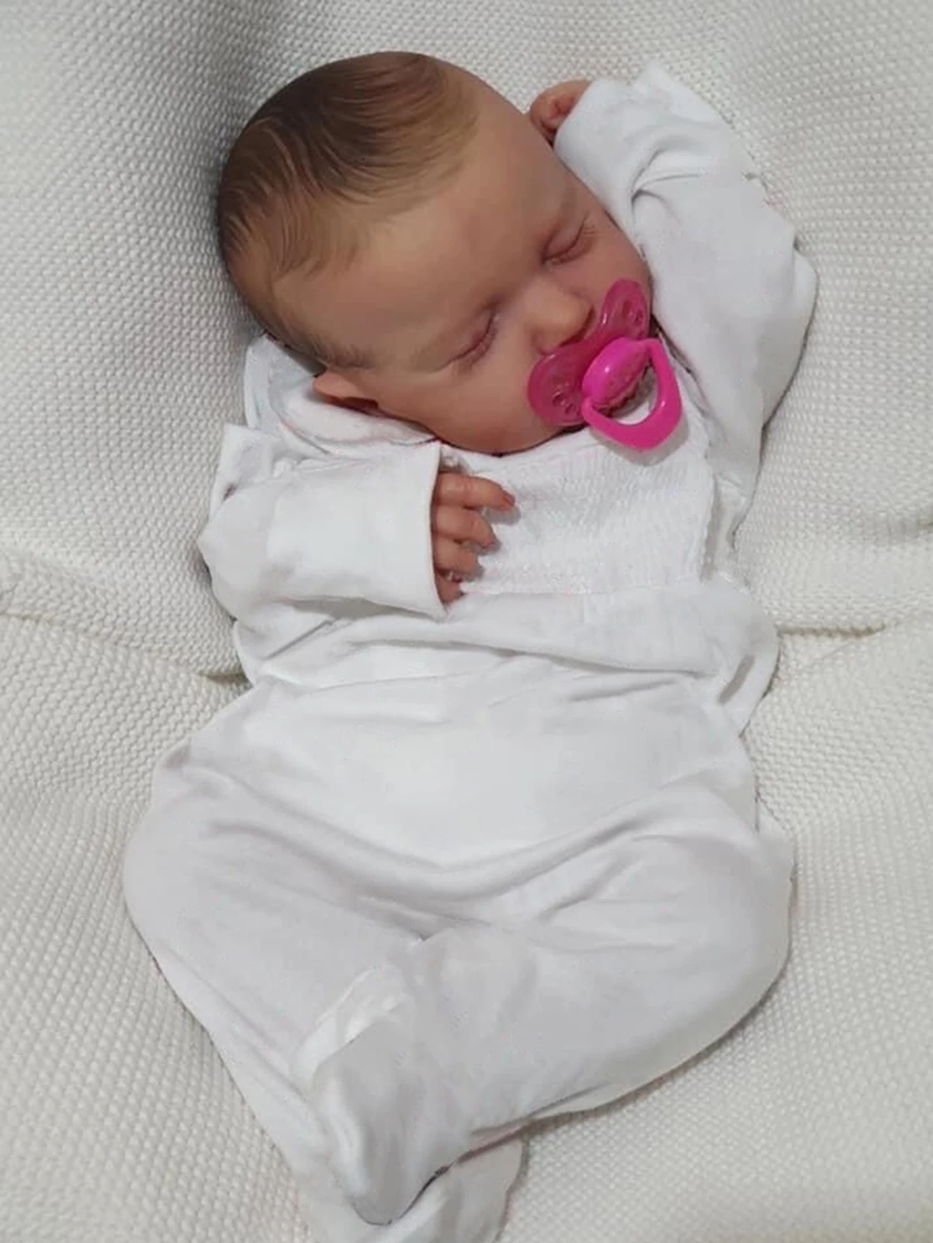 

50CM Loulou Lifelike Reborn Doll - 20 Inch Hand Painted Full Body Vinyl BeBe Newborn Lifelike Girl Doll Toy - Christmas Gift