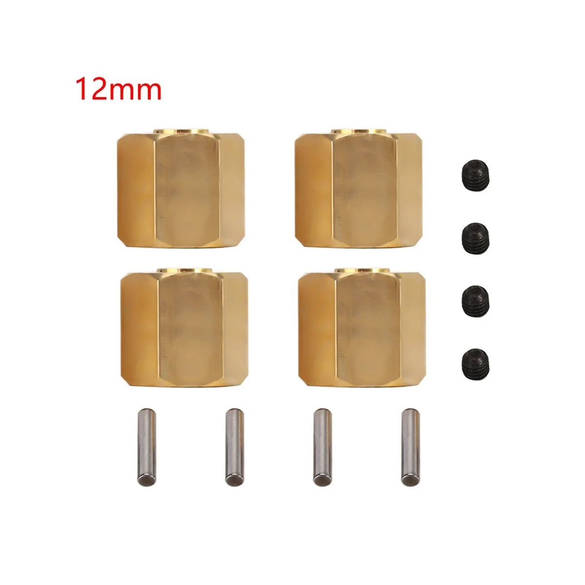 For SCX10 CC01 WRAITH 90027 90034 GEN 8 Widening 12Mm Wide Brass Connector,Upgraded Accessories,12Mm