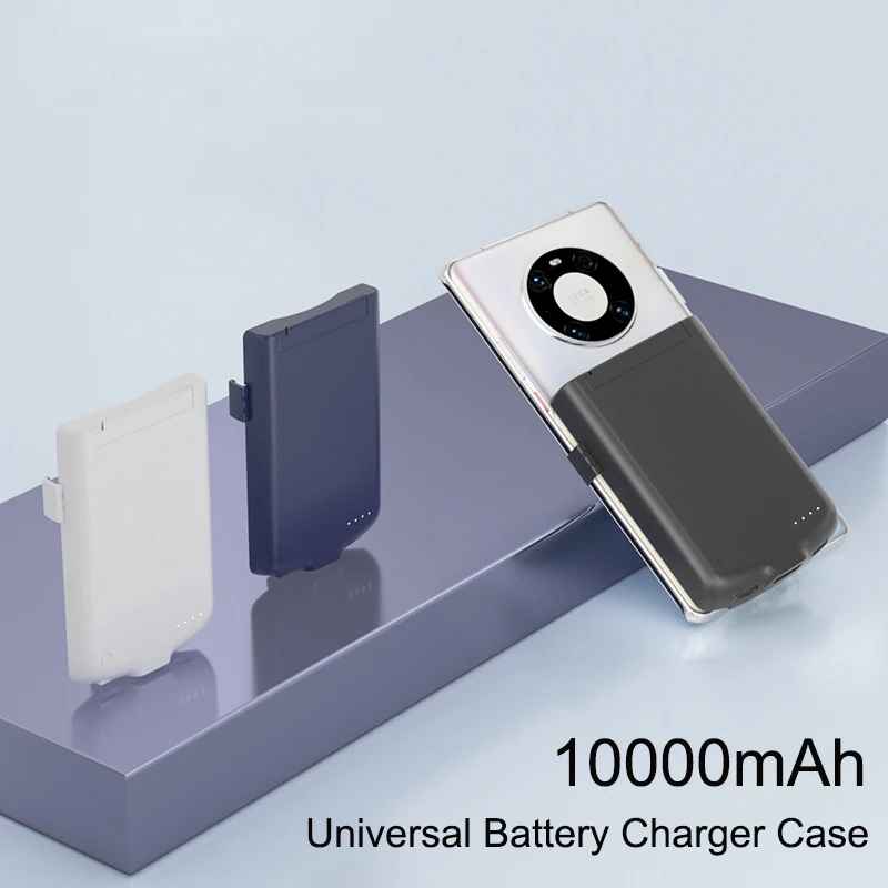 10000mAh Universal Battery Charger Case For iPhone Xiaomi Huawei Samsung Portable External Battery Power Bank Charging Case