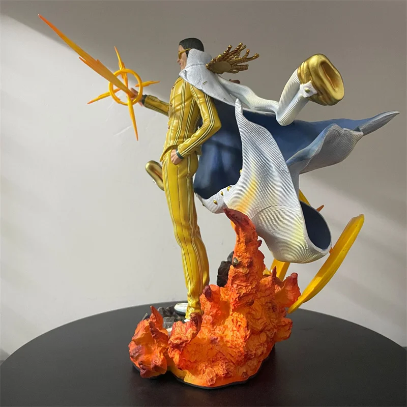 One Piece Kizaru Borsalino Anime Figure Three Major Generals Of The Navy Borsalino Pvc Luminous Statue Collection Model Gift Toy