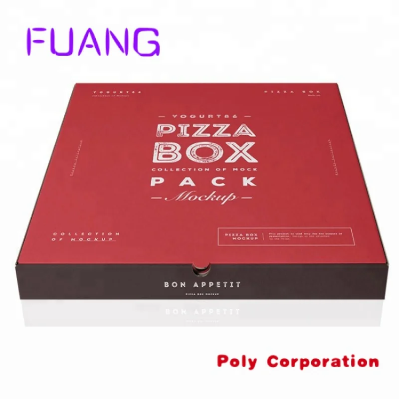 Custom  Wholesale High Quality Cheap Custom Logo Portable Reusable Corrugated Delivery Pizza Box from China Pizza Packaging 2000