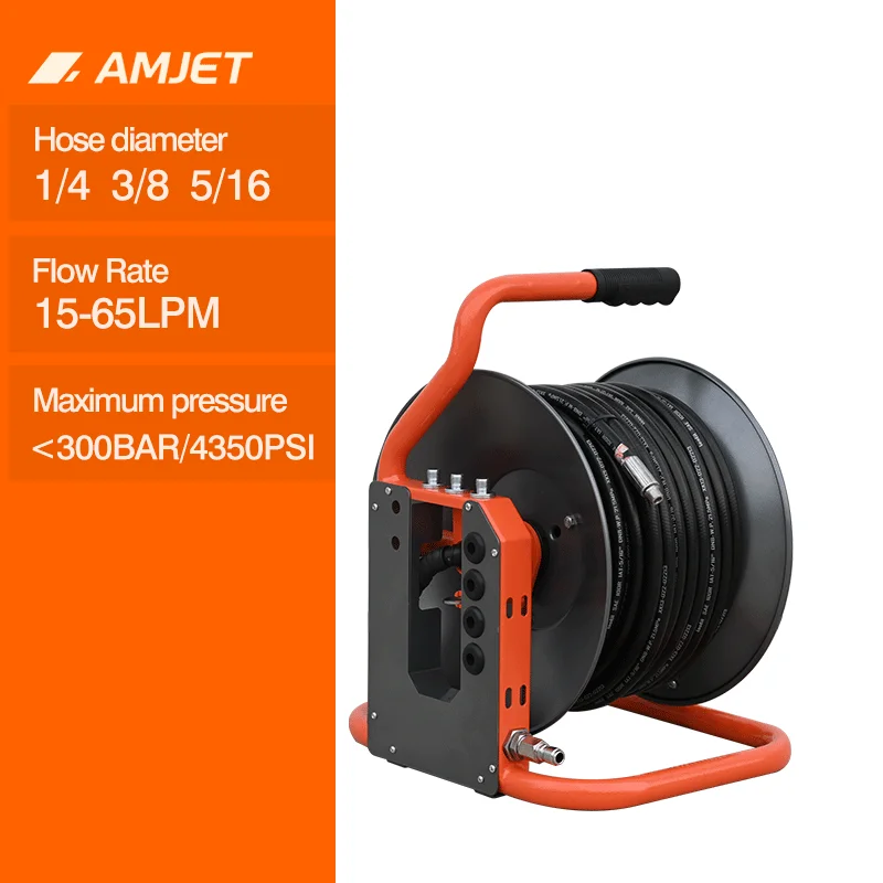 Industrial Sewer Jetting Reel Built for High Pressure Jetting Operations Compatible