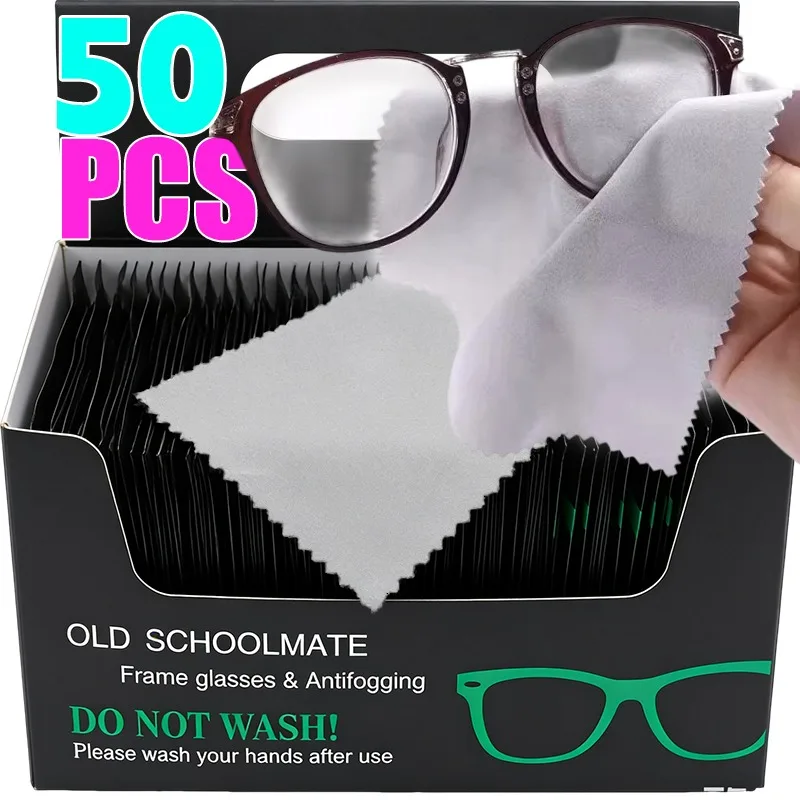 Reusable Anti-Fog Suede Glasses Cloth Microfiber Lens Cleaner Wipes for Eyeglasses Sunglasses Camera Lenses Mobile Phone Screen